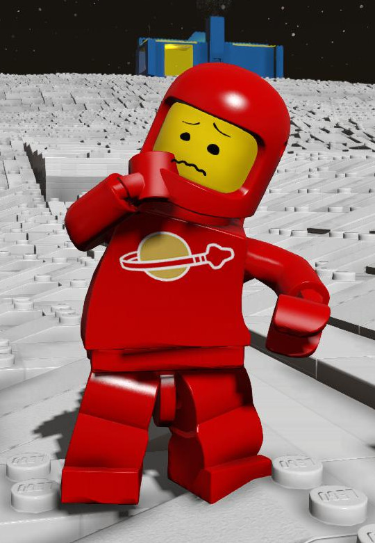 lego red spaceman