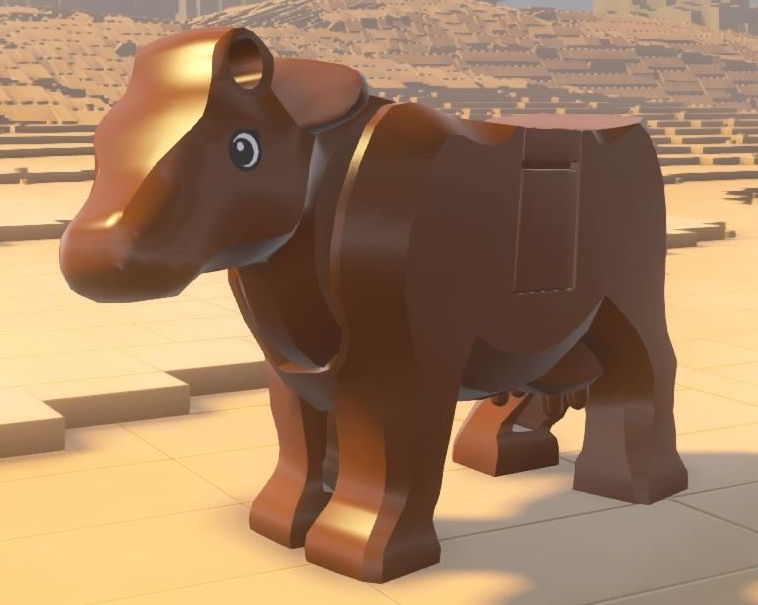 lego brown cow