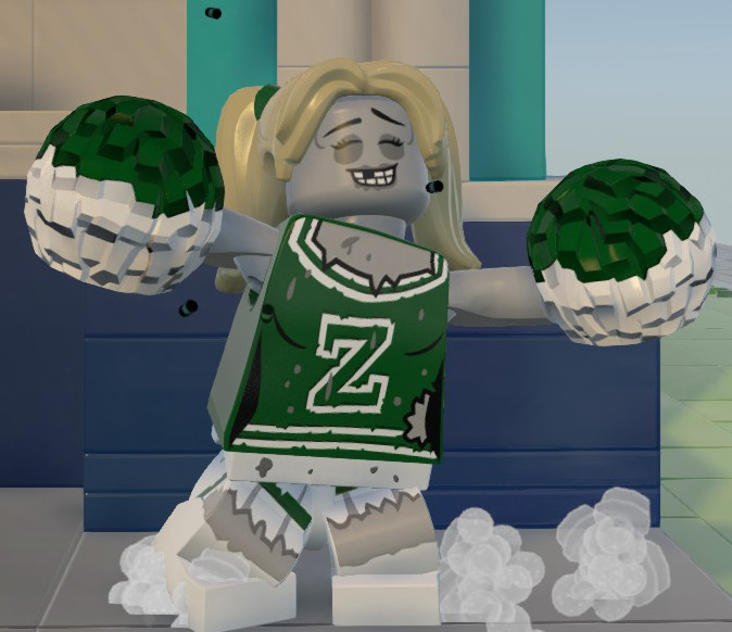 lego zombie cheerleader