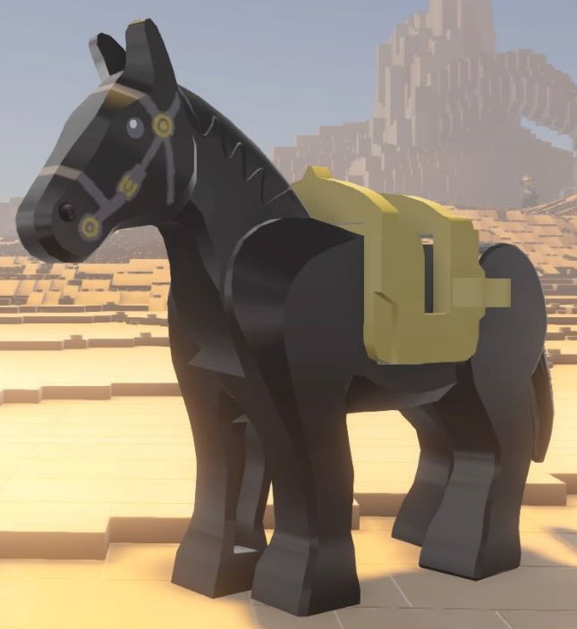 lego black horse