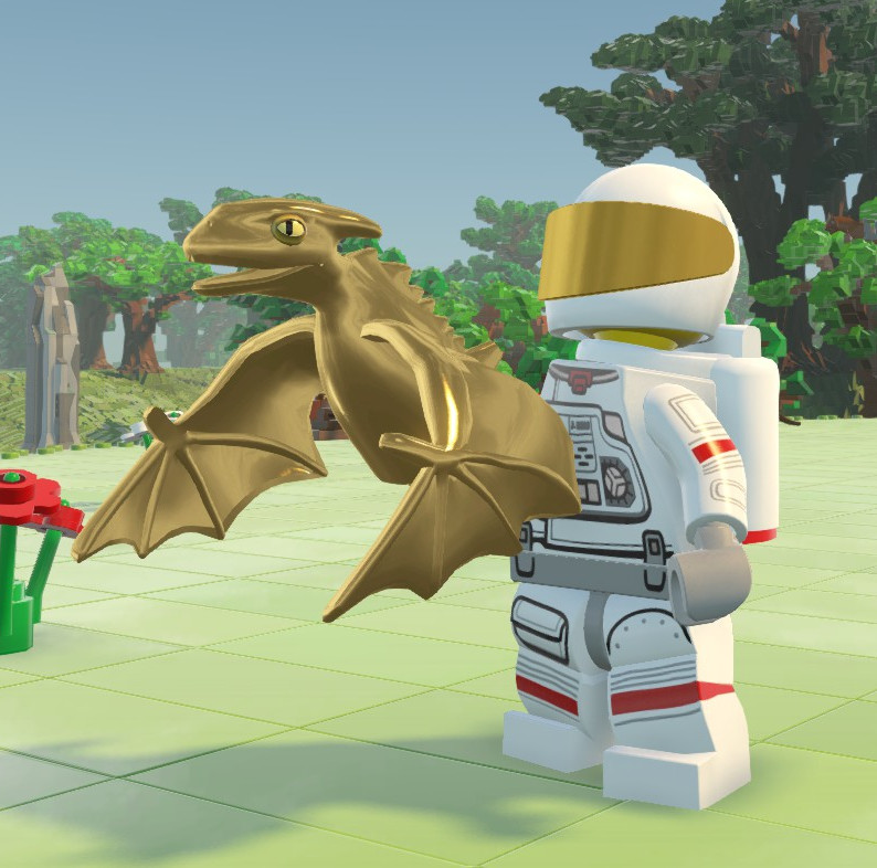 lego worlds how to get dragon in sandbox mode