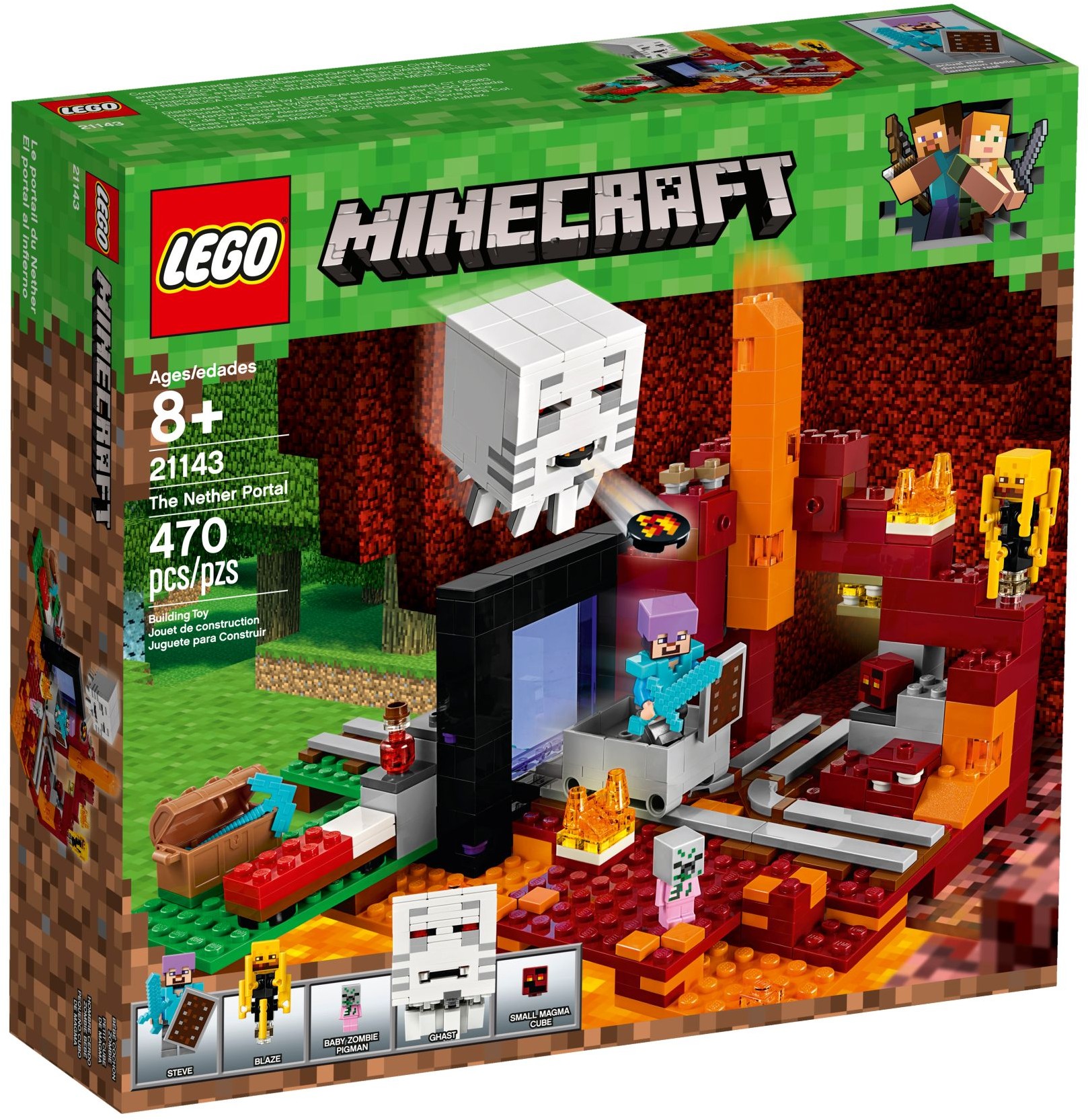 lego 21139 minecraft the nether fight