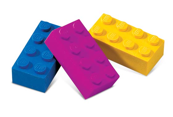 rubber lego bricks