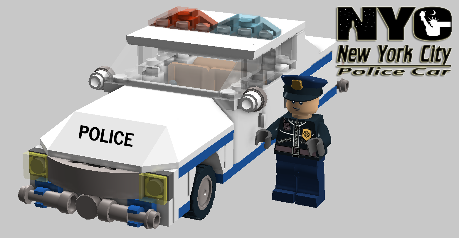 lego nypd police car