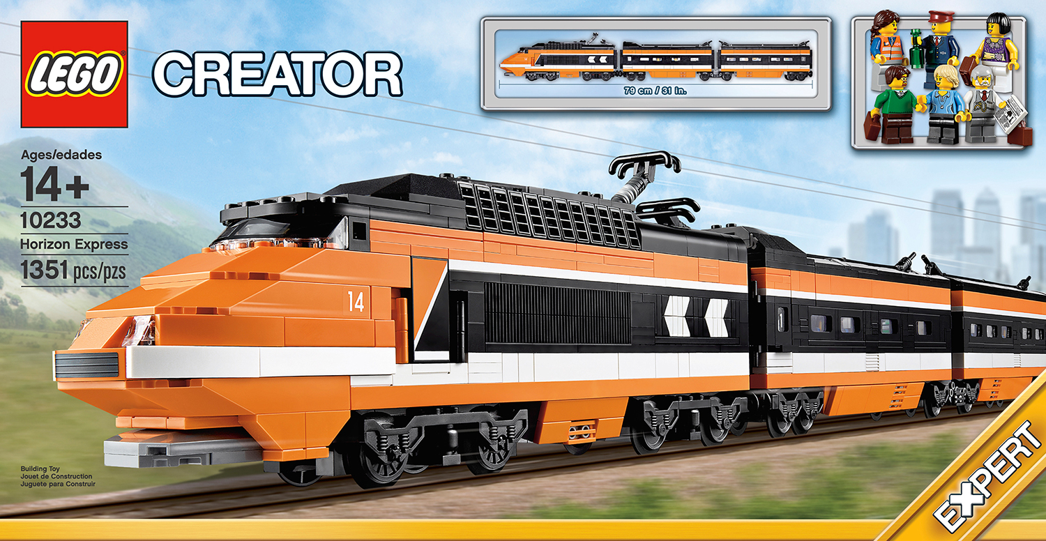 lego orange train