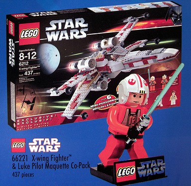 luke skywalker x wing lego