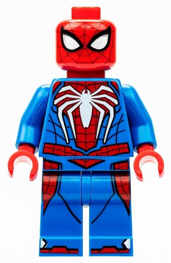 lego spider man far from home red and black suit