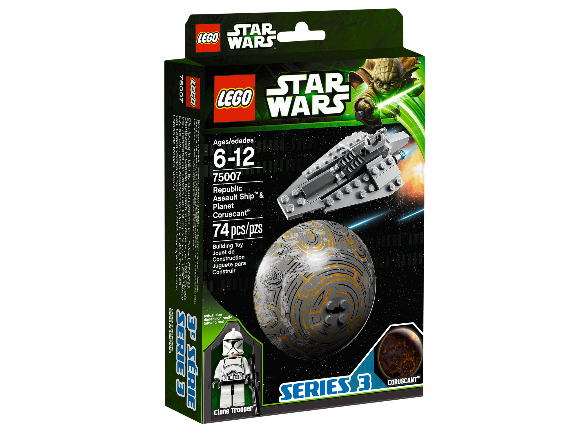 75007 Republic Assault Ship & Planet Coruscant | Brickipedia | FANDOM