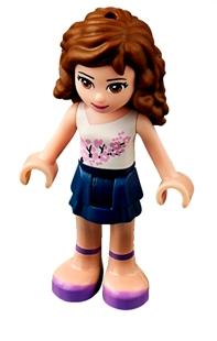 Lego Friends Olivia Minifigure w Red Cross Top /& Skirt 41033 Jungle Falls Rescue