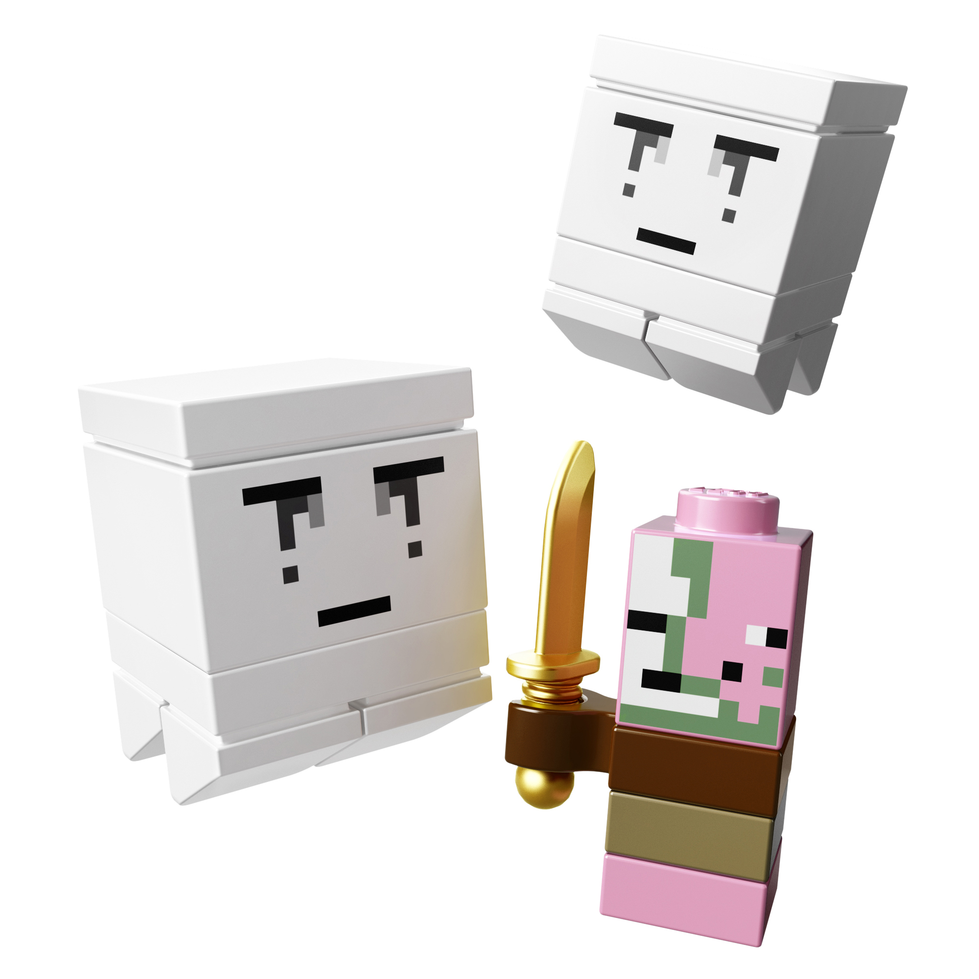 Lego mini figure 1 White Minecraft Ghast 21106 NEW