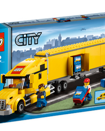 lego police semi truck