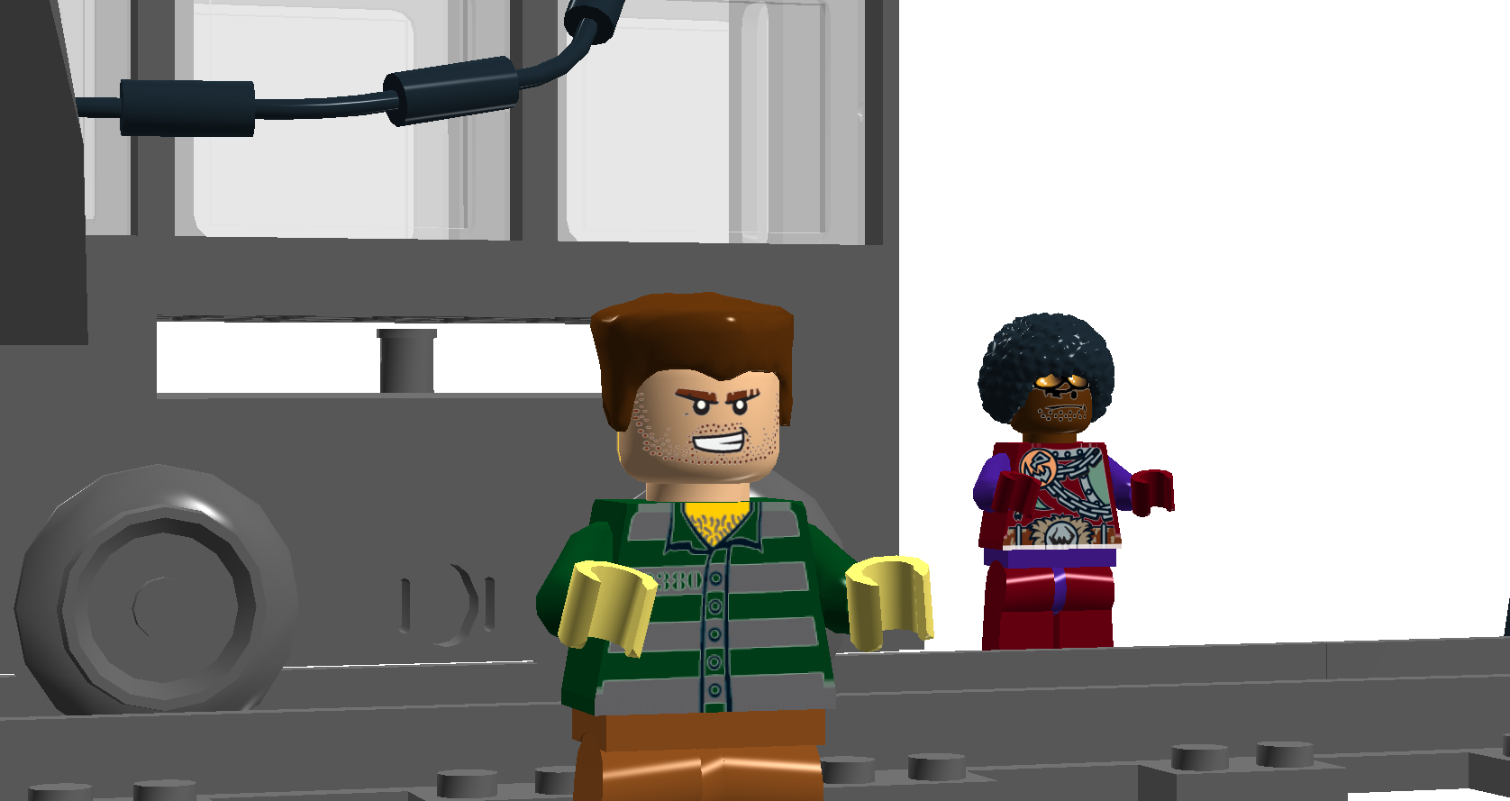 spiderman and sandman lego