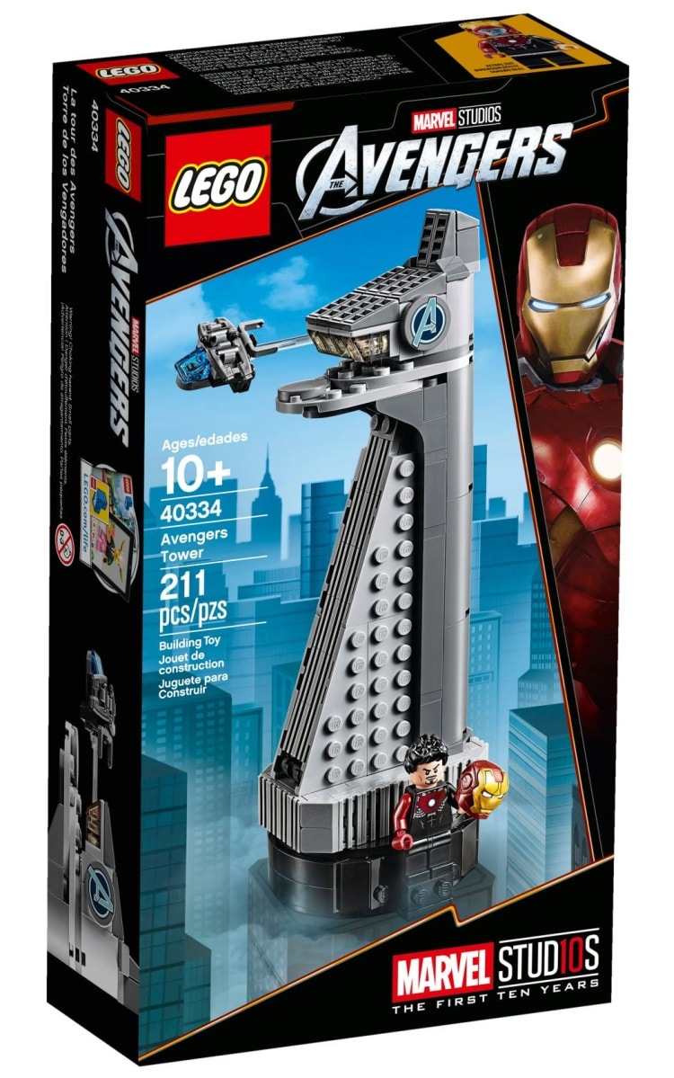 lego mini avengers tower