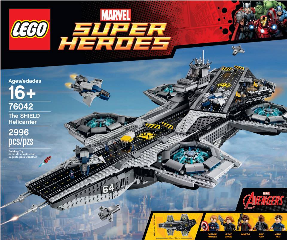 shield helicarrier lego set