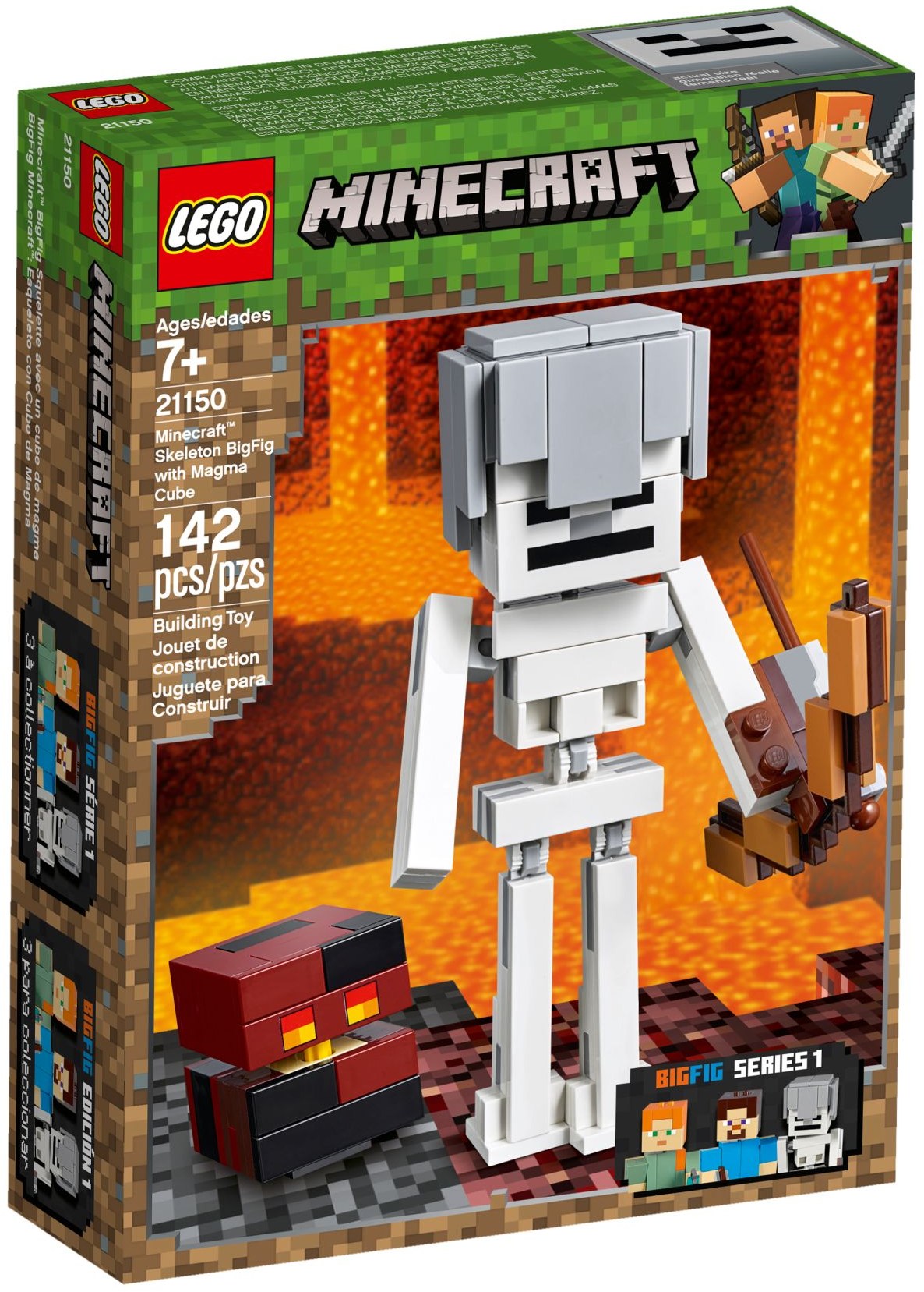 2 x LEGO MINECRAFT MAGMA CUBES FROM SET 21139