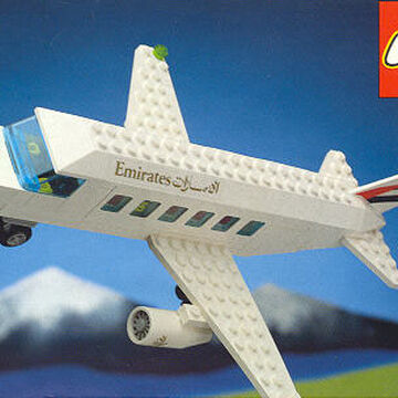 emirates toy plane set