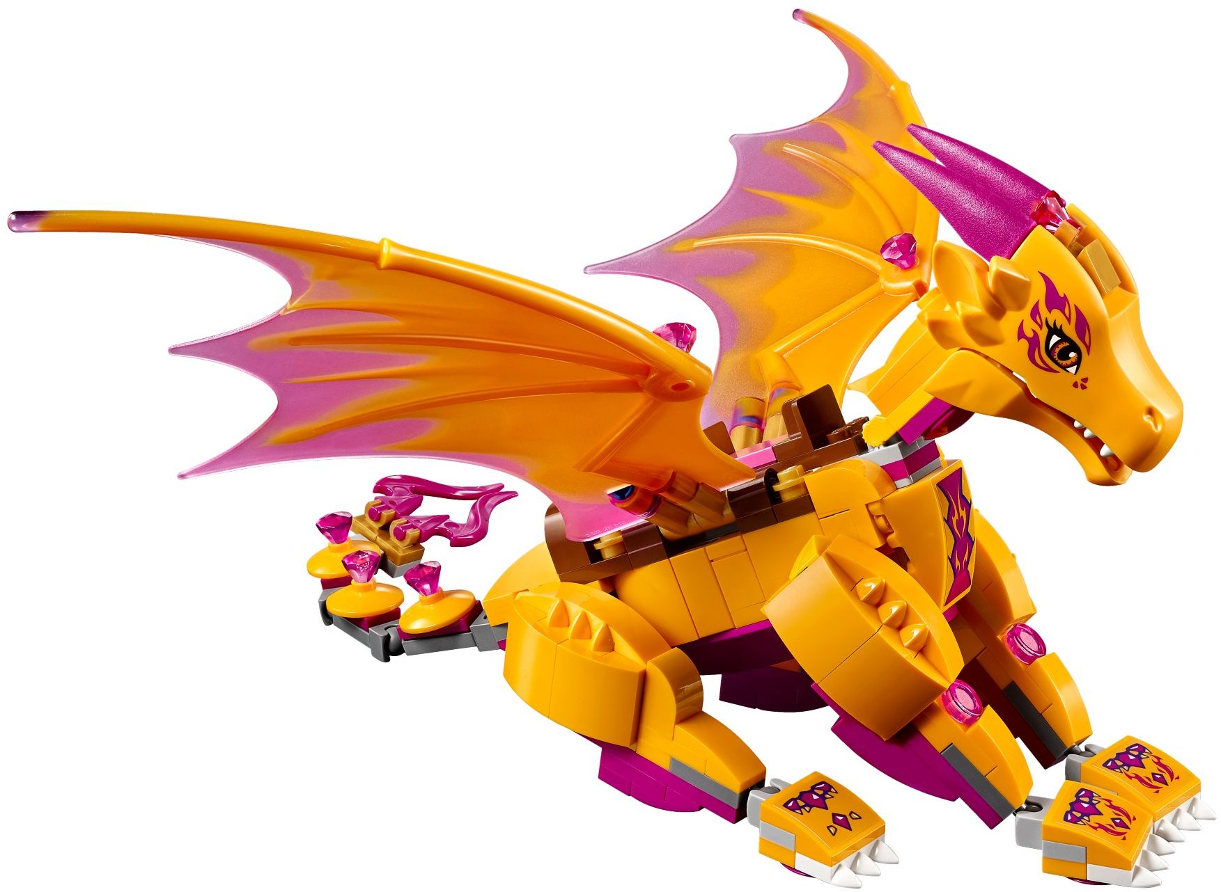 lego elves dragon orange