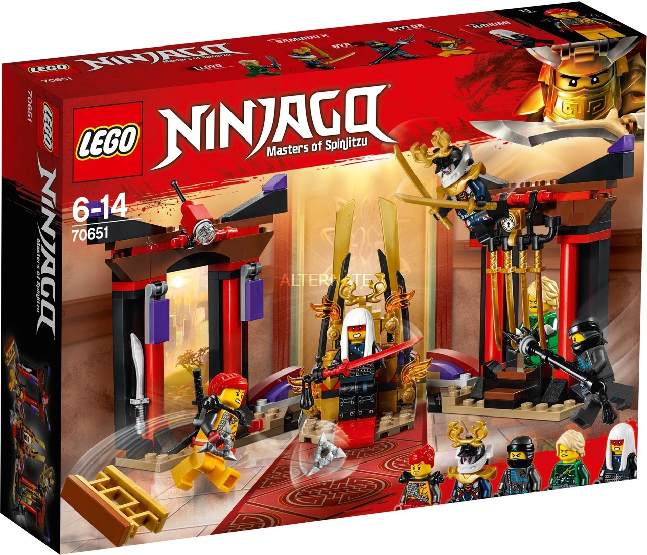 LEGO NINJAGO SAMURAI X Minifigure 70651 split Throne Room