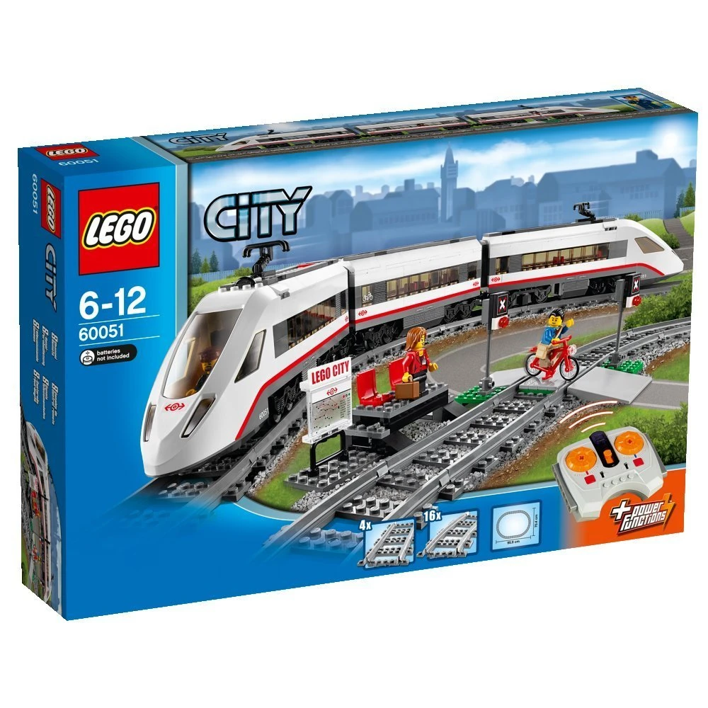 lego city red passenger train