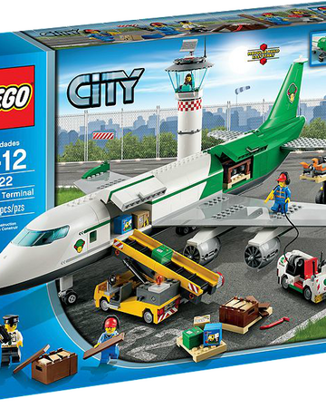 lego city cargo terminal plane