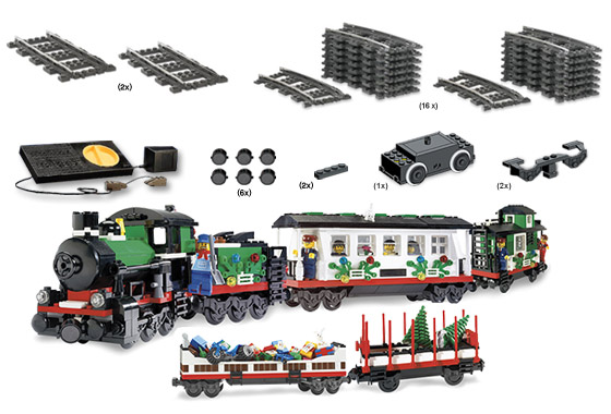 lego christmas train power functions