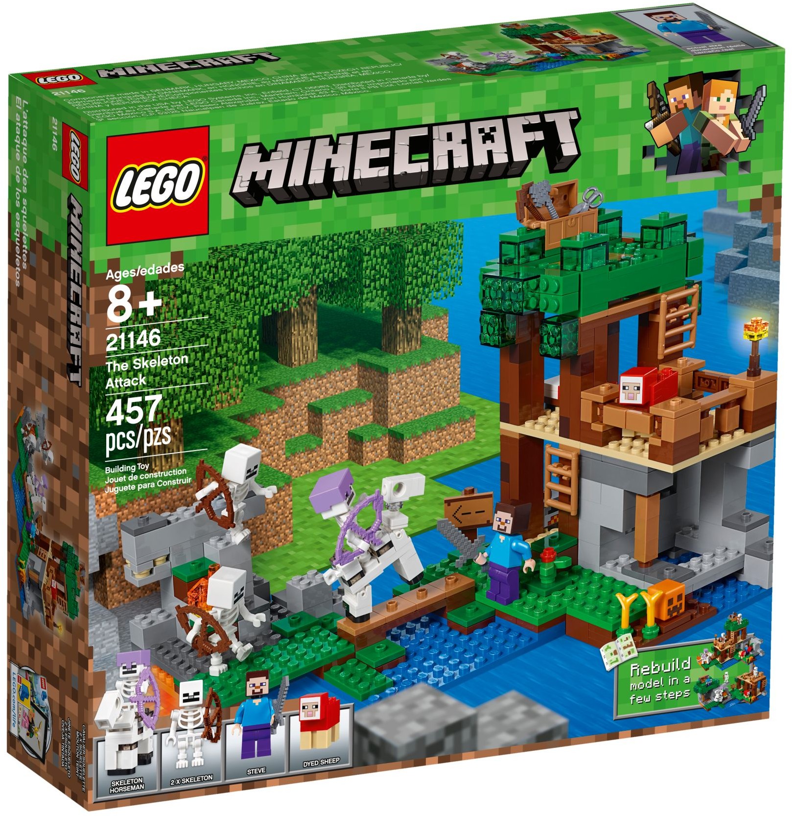 lego minecraft skeleton horse