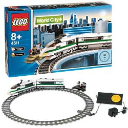 lego white train