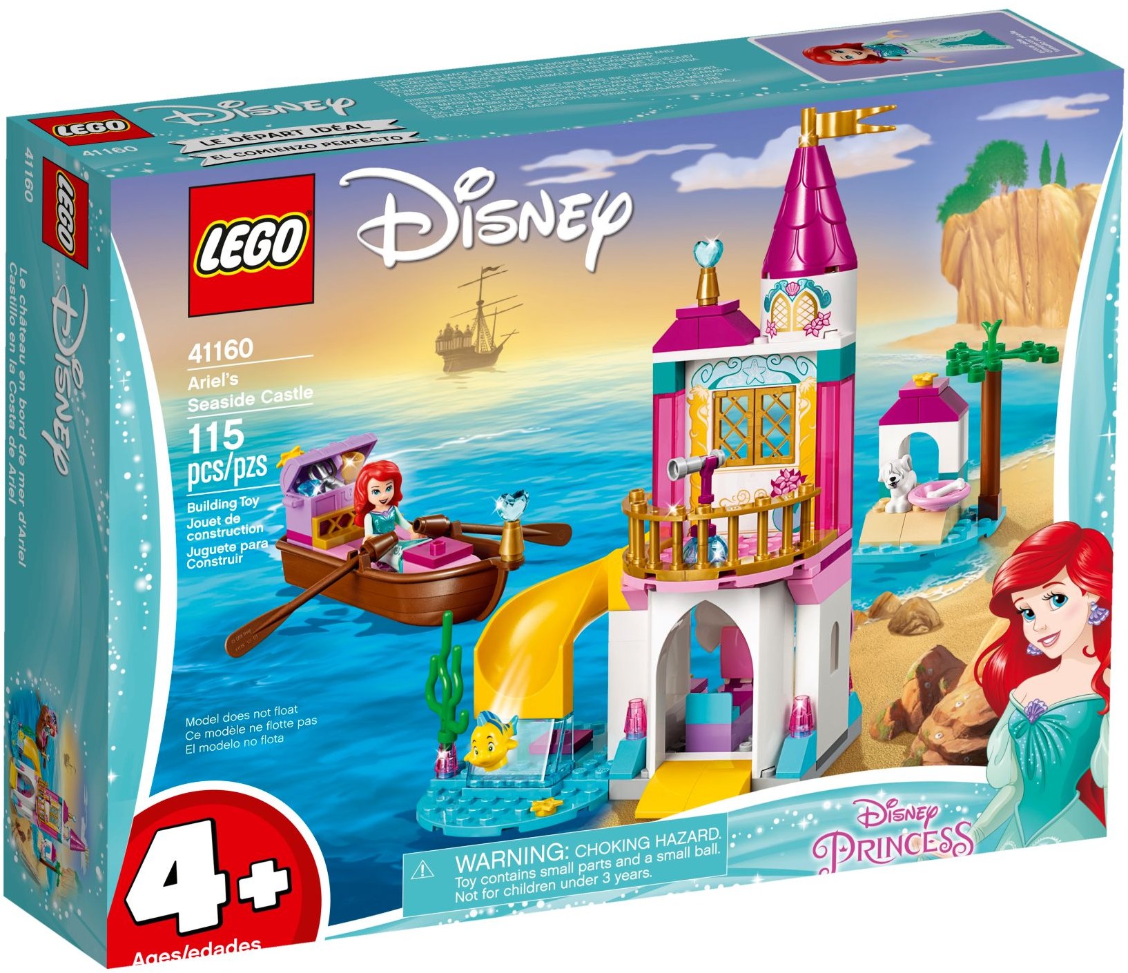 Lego Disney Princess MiniFigure Fish Flounder from set 41050 New