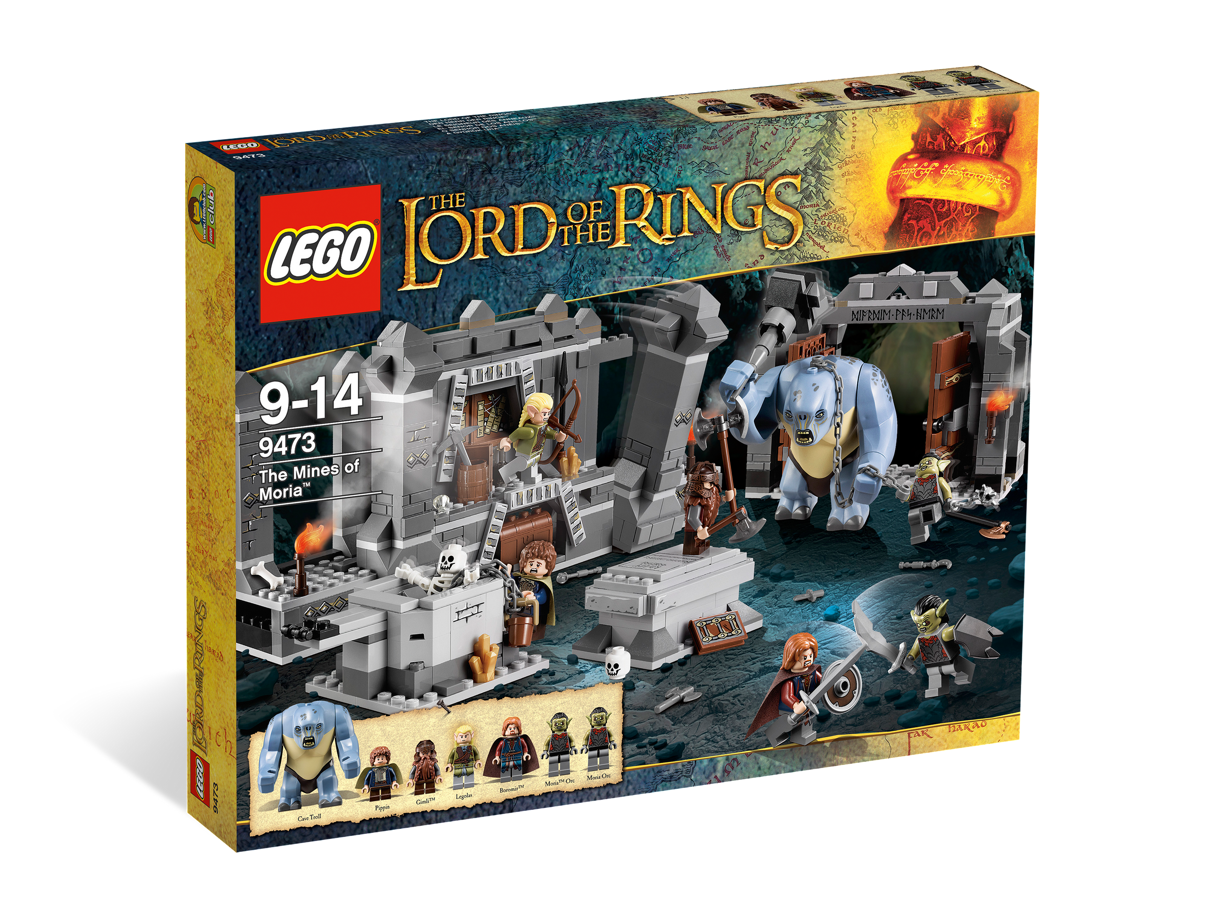 PEREGRIN TOOK THE HOBBIT LEGO PIPPIN SWORD minifigure LOTR set 9473 moria