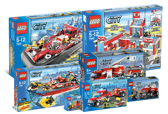 lego city fire station 2008