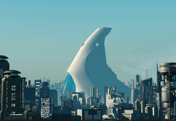 Makuhero City with Assembly Tower