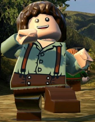 lego frodo poster