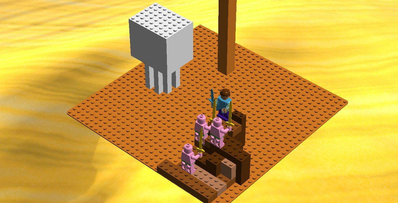 minecraft the nether fight