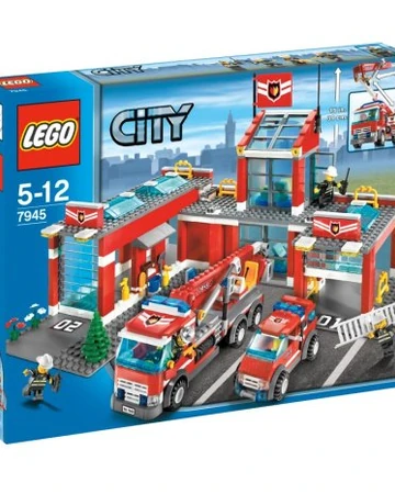 lego city fire station 7945