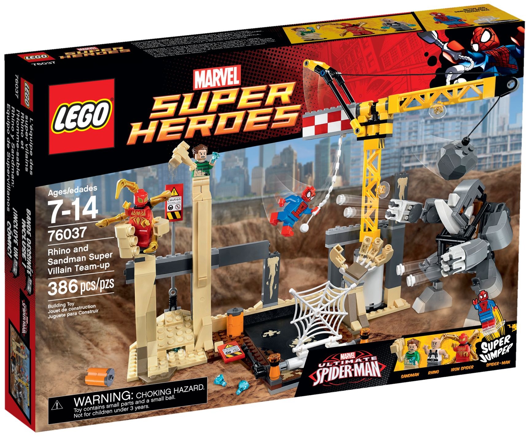 spiderman and sandman lego