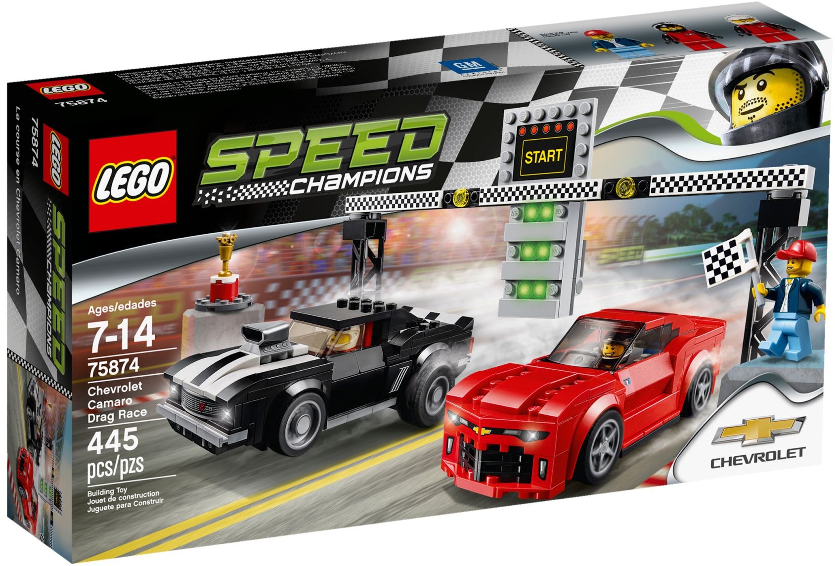 75874 Chevrolet Camaro Z28 Driver LEGO® Minifig Speed Champions sc028