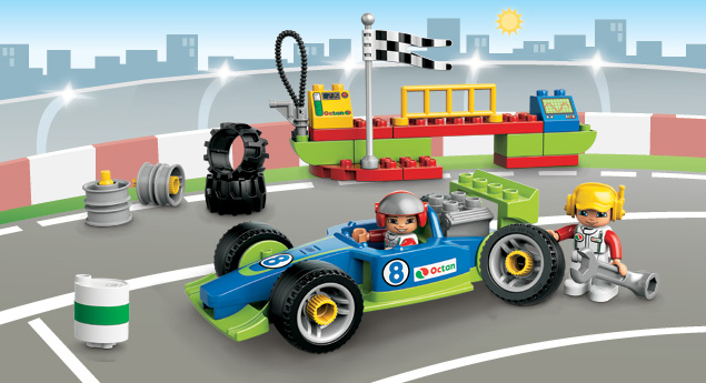 lego duplo race car