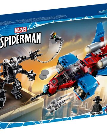 spiderman lego plane