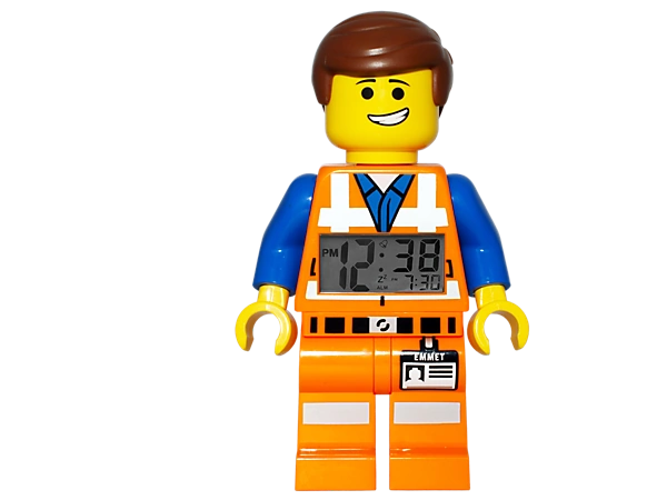 lego figure clock