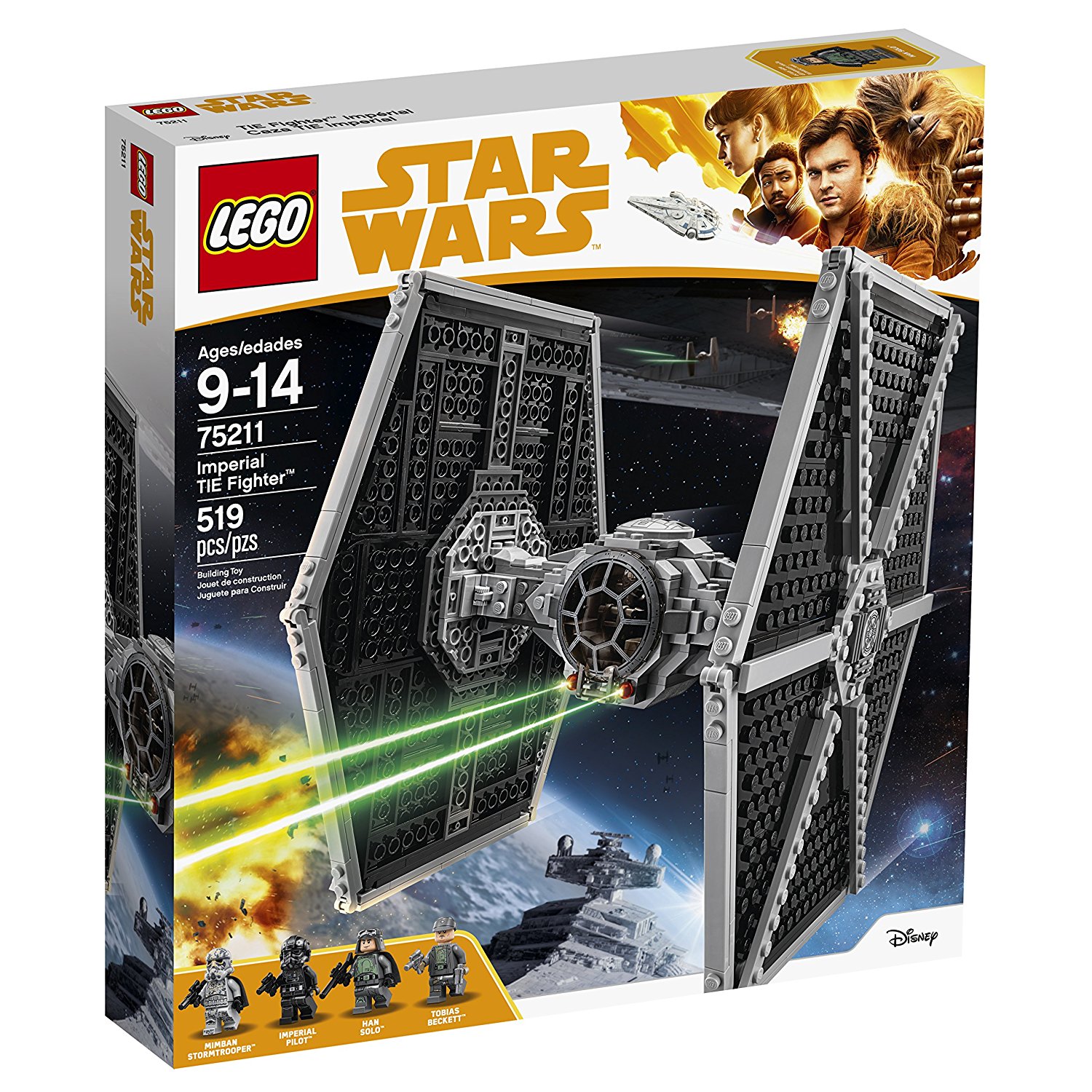 lego star wars imperial tie fighter set 75211