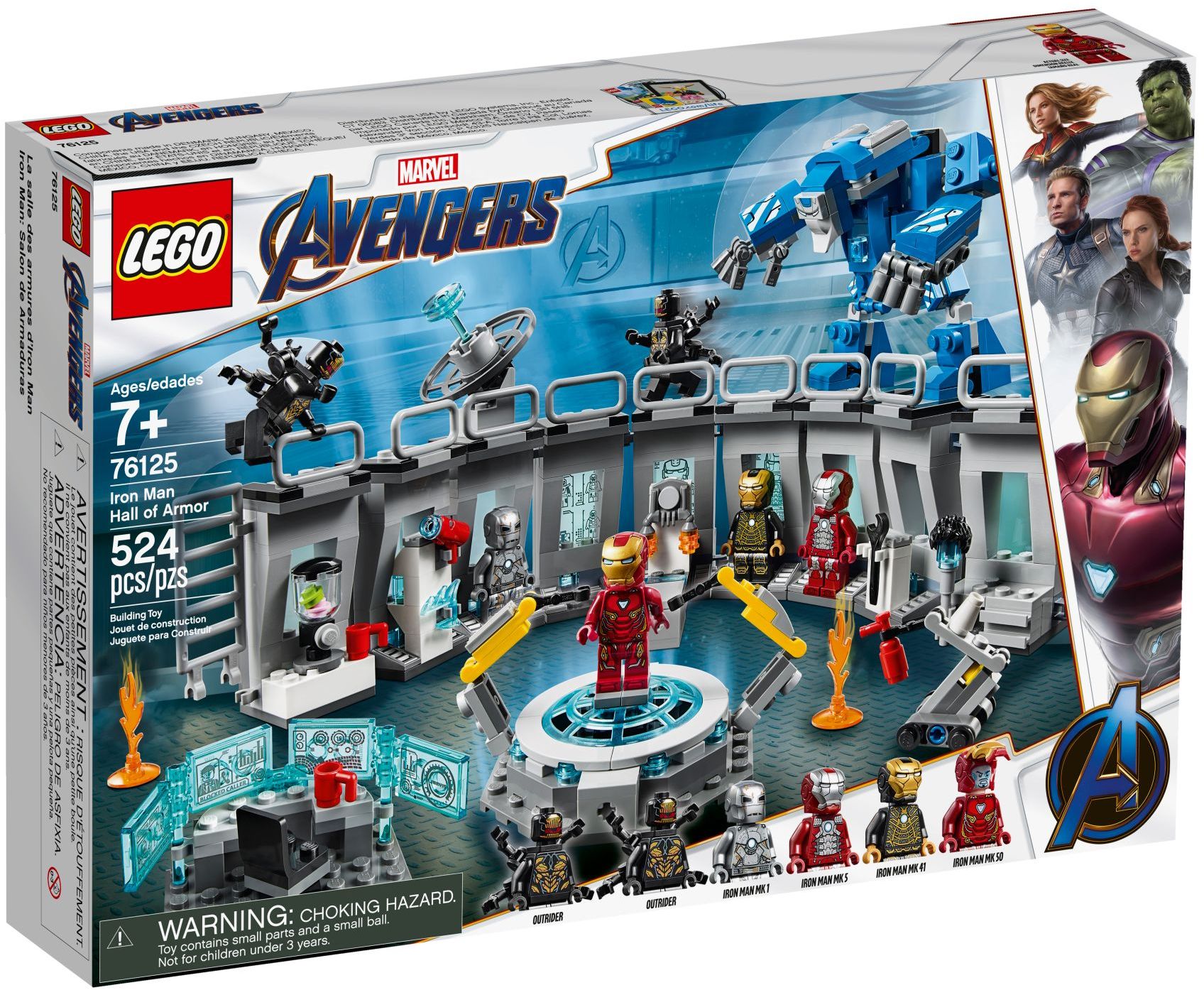 avengers endgame lego hall of armor