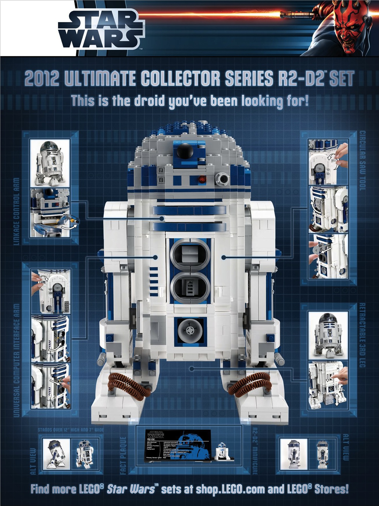 5001162 LEGO Exclusive R2D2 Poster Brickipedia FANDOM