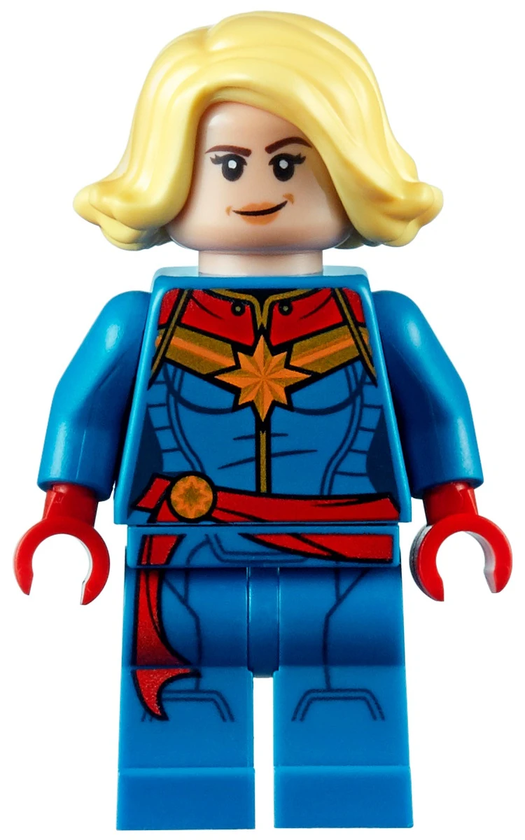 captain marvel lego minifigure