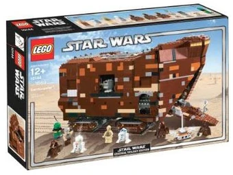 lego star wars brown ship