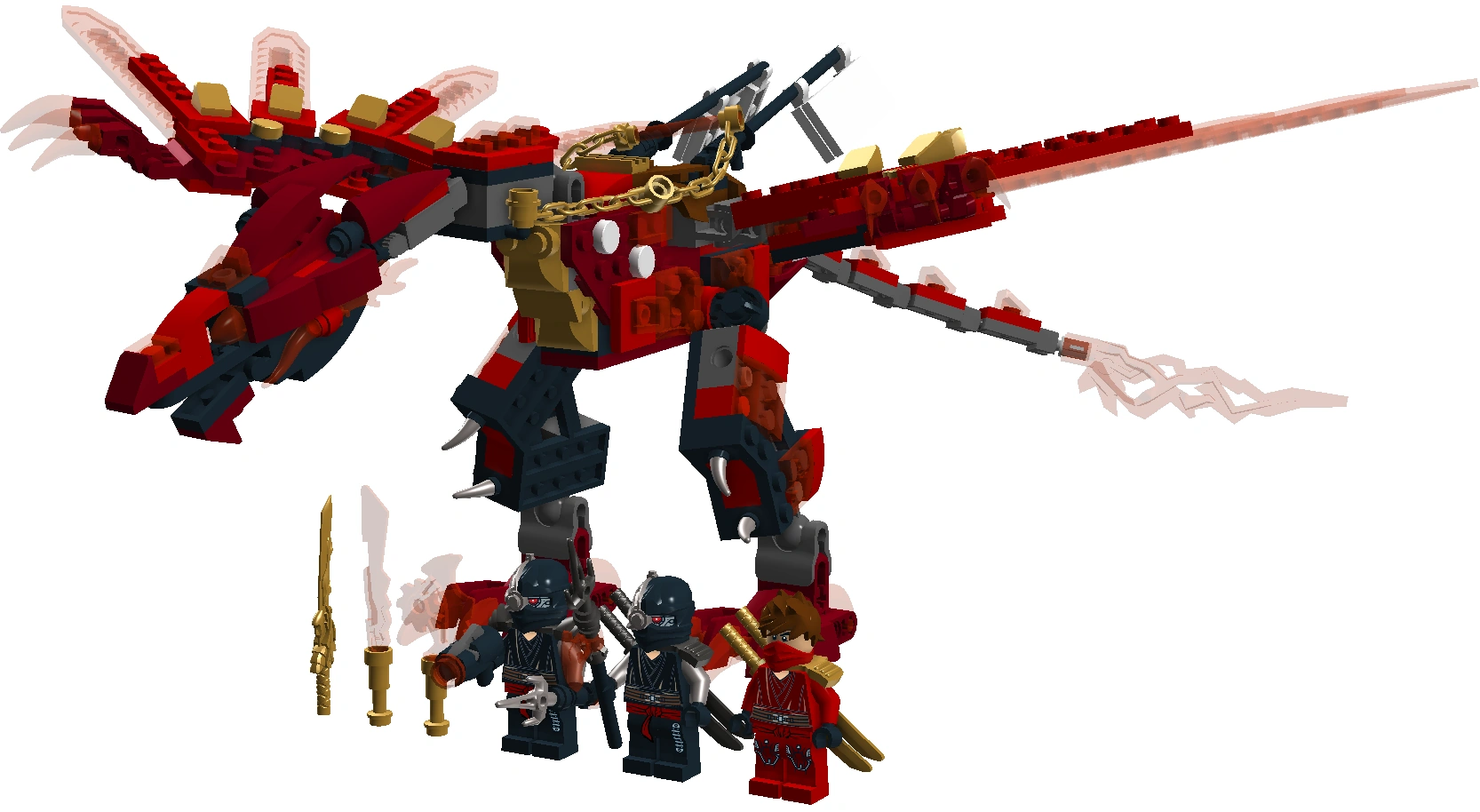 ninjago fire dragon