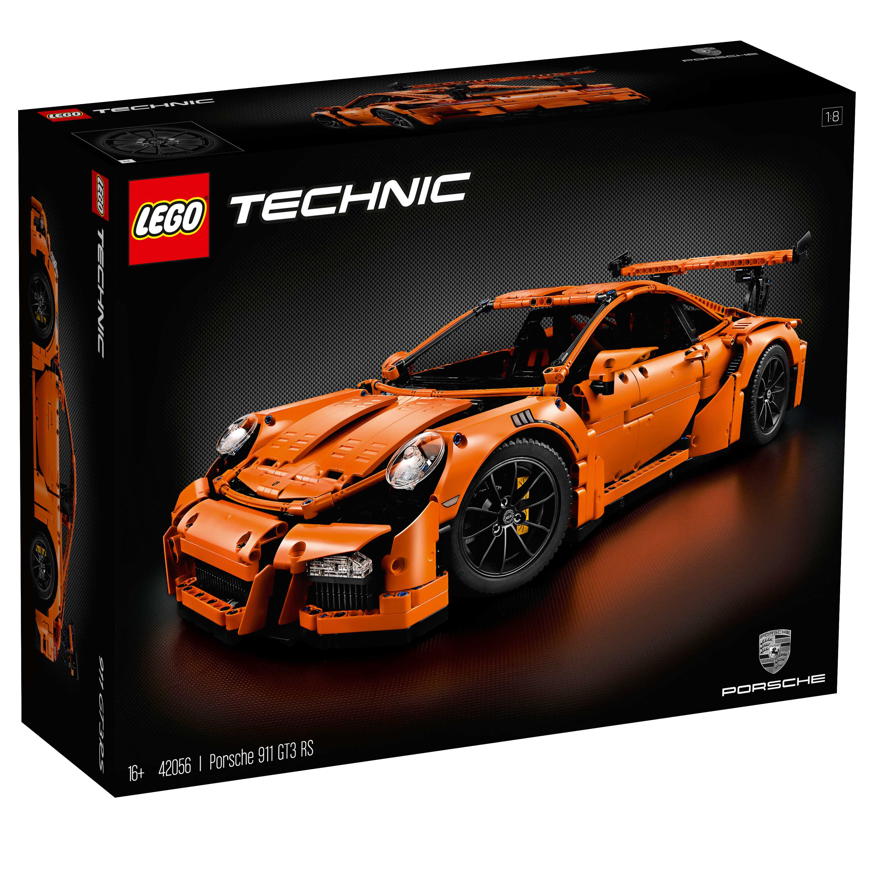 lego technic orange race car