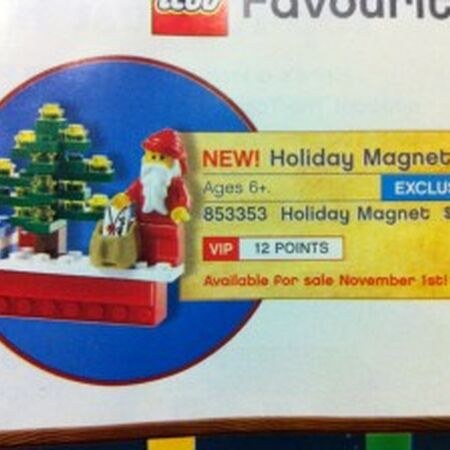 lego holiday magnet