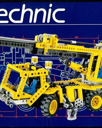 lego technic yellow crane