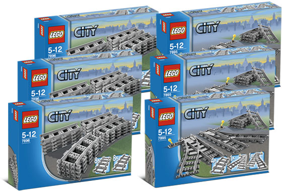 LEGO Complete Sets & Packs Toys & Games NEW Train Tracks LEGO City 7895