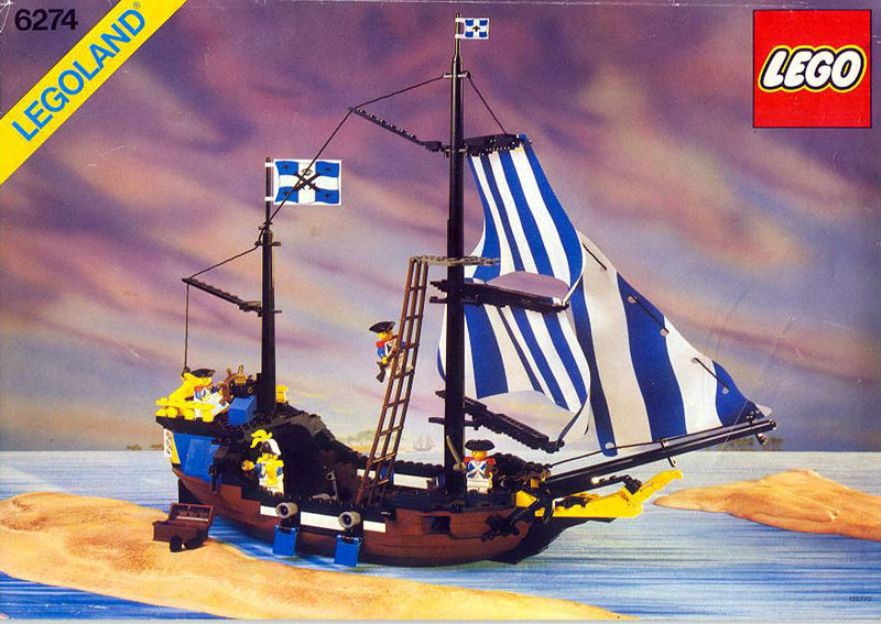 lego pirate ship sails